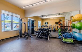 Fitness center view